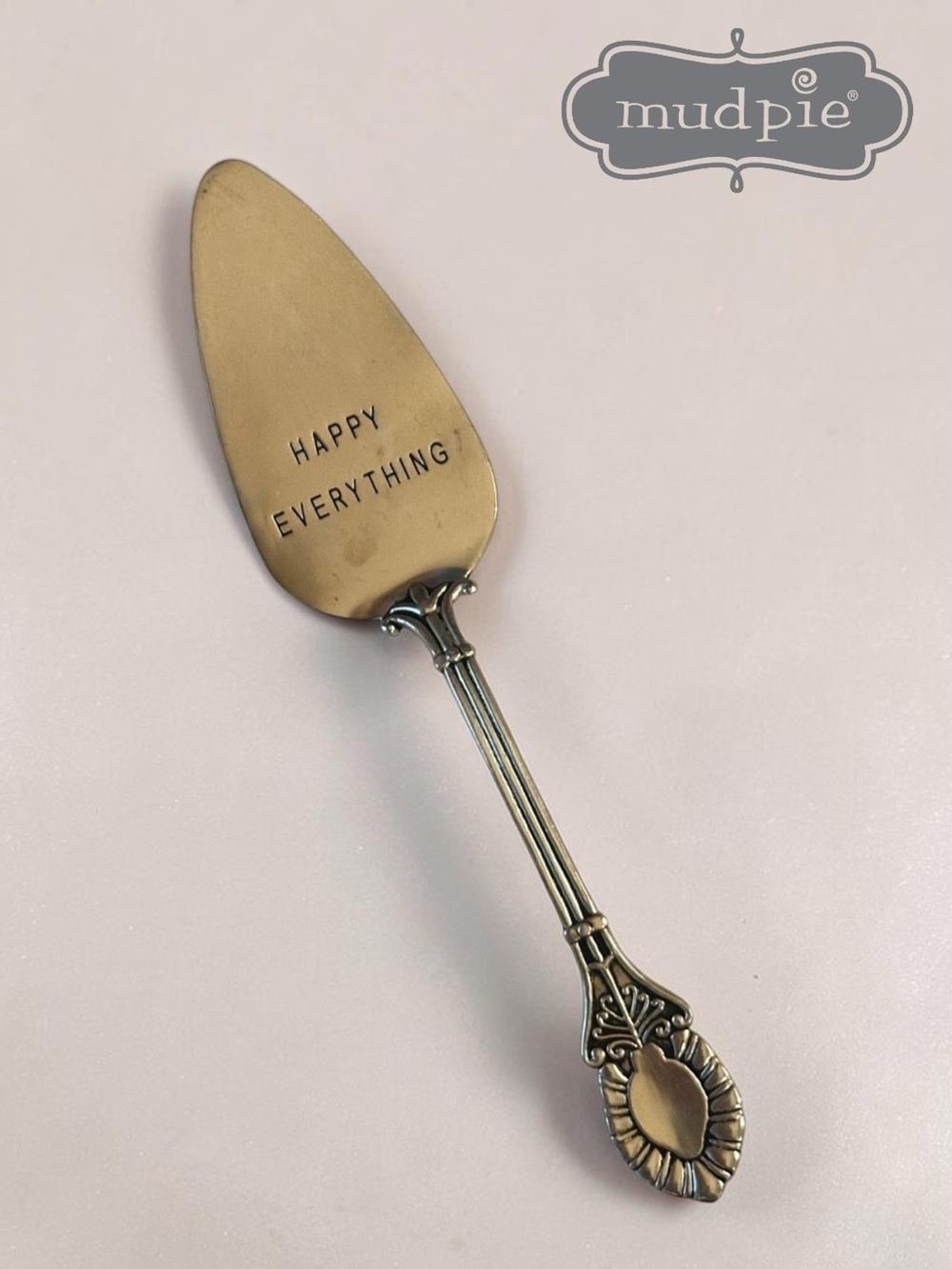 Mud Pie Silver-Tone 'Happy Everything' Cake Server
